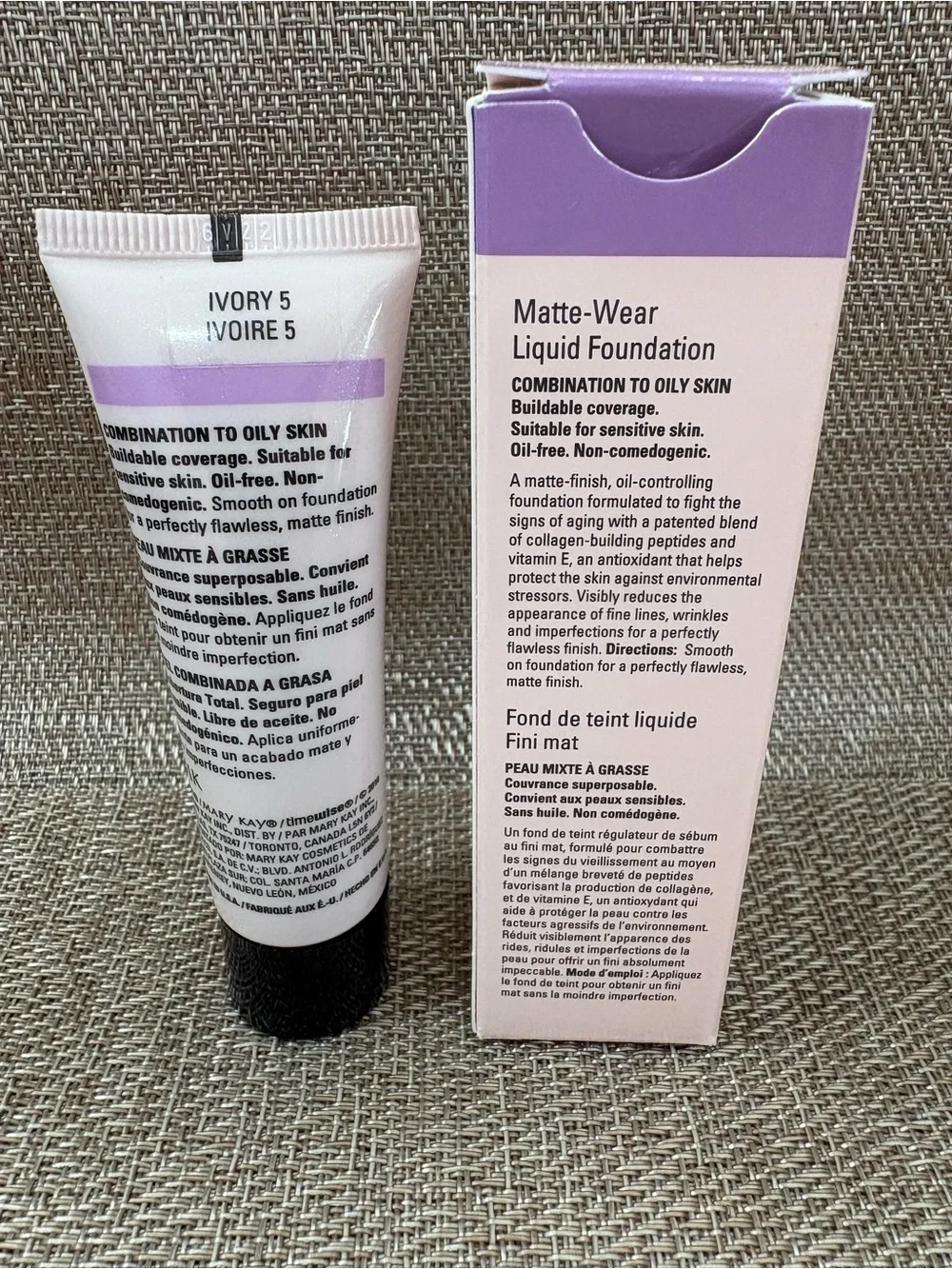 Mary Kay Timewise Matte-Wear Liquid Foundation Ivory 5 (038754) New In Box